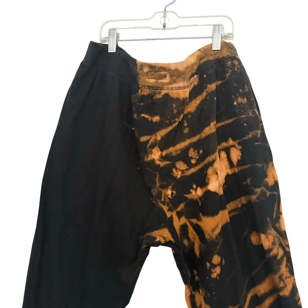 Polo Ralph Lauren Sleepwear Custom Bleached Two Tone Spell Out Logo Men 1X Black